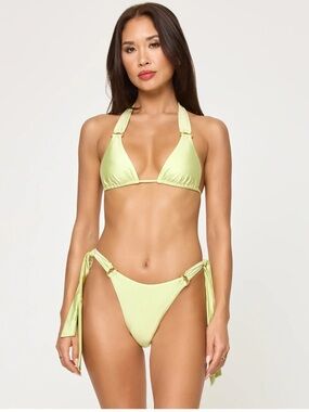 L*SPACE bikini set in bright green